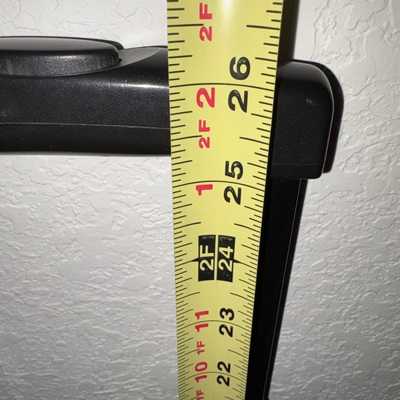 Vintage 14 x 14 x 8”Rolling Travel  Duffle Luggage Black Hibiscus Hawaii Floral - Picture 16 of 16